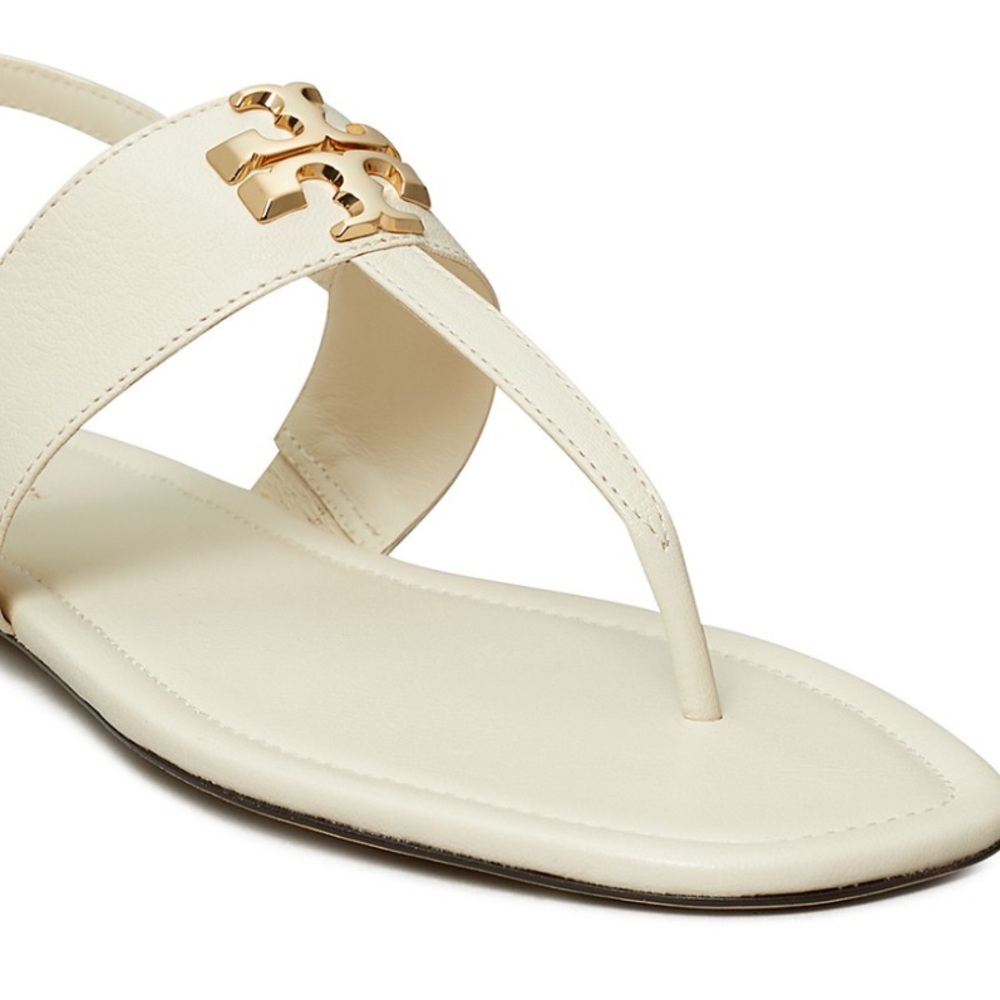 Brand New with tags Tory Burch Eleanor T-Strap Sandal - Light Cream - Size 7.5